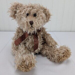 Russ Radcliffe Shaggy Teddy Bear Plush 11" Beige Stuffed Animal Bears From Past